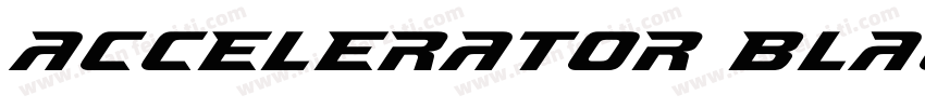 Accelerator Black字体转换